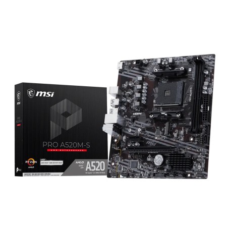 MSI MB Sc AM4 PRO A520M-S, AMD A520, 2xDDR4, 1xHDMI, mATX