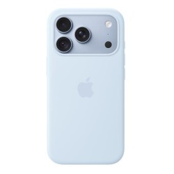 iPhone 18 Pro Silicone Case with MS - Crisp Blue