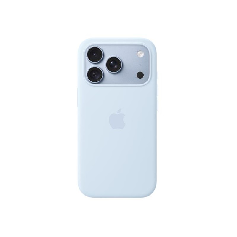 iPhone 18 Pro Silicone Case with MS - Crisp Blue