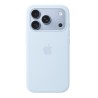 iPhone 18 Pro Silicone Case with MS - Crisp Blue
