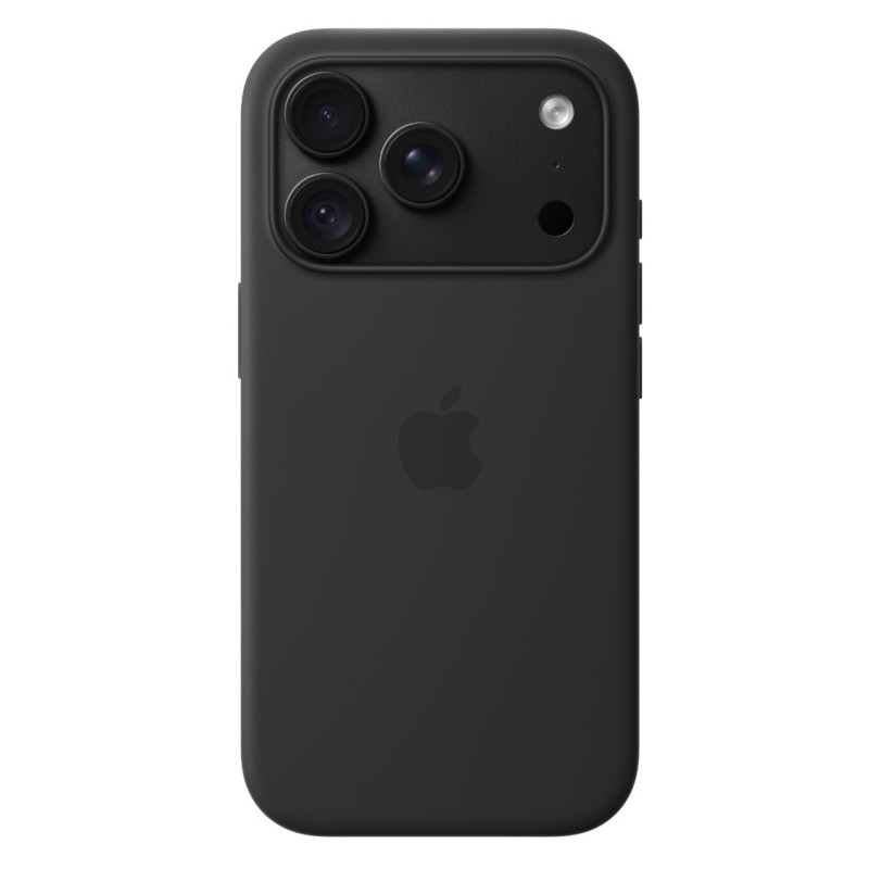 Apple iPhone 18 Pro Silicone Case with MS – černá