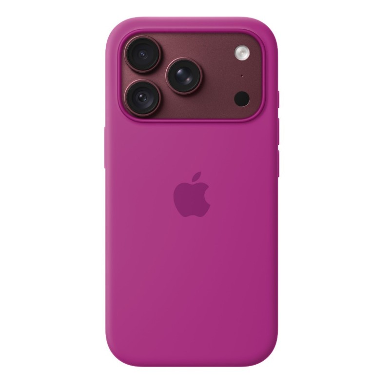 Apple iPhone 18 Pro Silicone Case with MS – purpurová