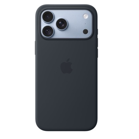 Apple iPhone 18 Pro Max Silicone Case with MS – noční modrá