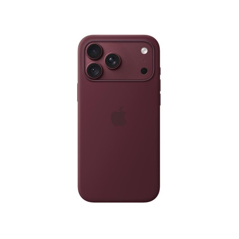 iPhone 18 Pro Max Silicone Case with MS - Burgundy