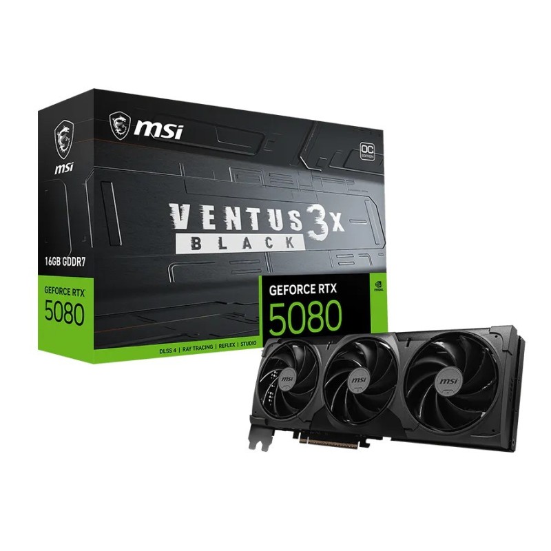 MSI RTX 5080 16G VENTUS 3X OC Black