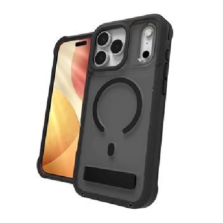 ZAGG Pouzdro Rainier Snap se stojánkem pro Apple iPhone 18 Pro / 17 Pro - Smoke Black
