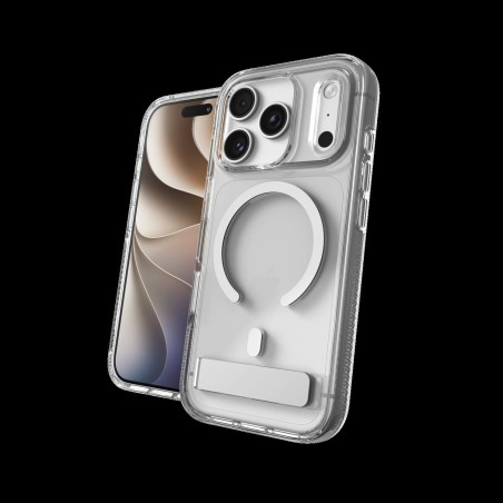 ZAGG Pouzdro Crystal Palace Snap se stojánkem a tlačítkem fotoaparátu pro Apple iPhone 18 Pro / 17 Pro