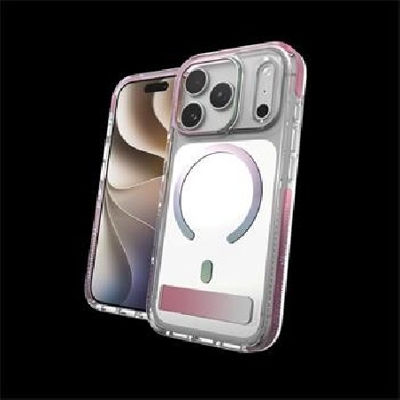 ZAGG Pouzdro Santa Cruz Snap se stojánkem Metallic s tlačítkem spouště pro Apple iPhone 18 Pro / 17 Pro - Opalescent