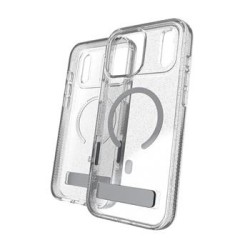 ZAGG Pouzdro Milan Snap se stojánkem pro Apple iPhone 18 Pro Max / 17 Pro Max - Glitter Silver