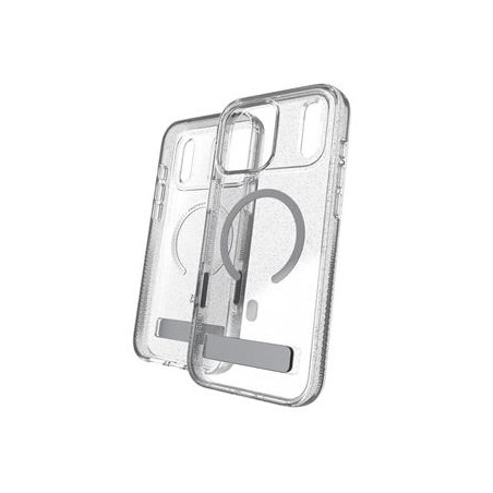 Case Milan Snap with Kickstand for Apple iPhone 18 Pro Max / 17 Pro Max - Glitter Silver