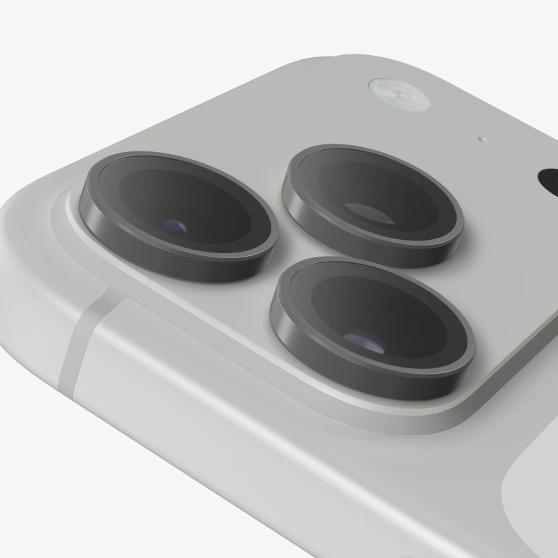 Glass Elite Anti-Reflective Camera Rings for Apple iPhone 18 Pro Max / 18 Pro - Silver
