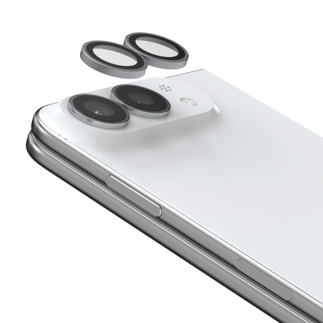 Glass Elite Anti-Reflective Camera Rings for Apple iPhone Duo - Silver