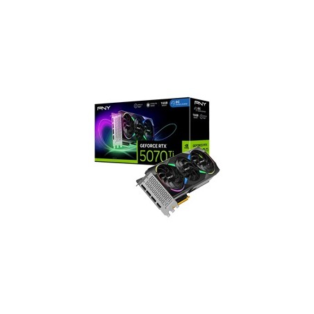 PNY VGA Nvidia GeForce RTX 5070 Ti 16GB ARGB OC Triple Fan, RTX 5070 Ti OC, 16GB GDDR7, 3x DP, 1x HDMI