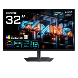 GIGABYTE LCD - 31,5" Gaming monitor MO32U24, OLED, 3840 x 2160 UHD, 240Hz, 1.5M:1, 300cd/m2, 0.03ms, 2xHDMI, 1xDP