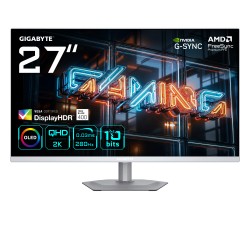 GIGABYTE LCD - 27" Gaming monitor MO27Q2A ICE, OLED, 2560 x 1440 QHD, 280Hz, 1.5M:1, 250 cd/m2, 0.03ms, 2xHDMI, 1xDP