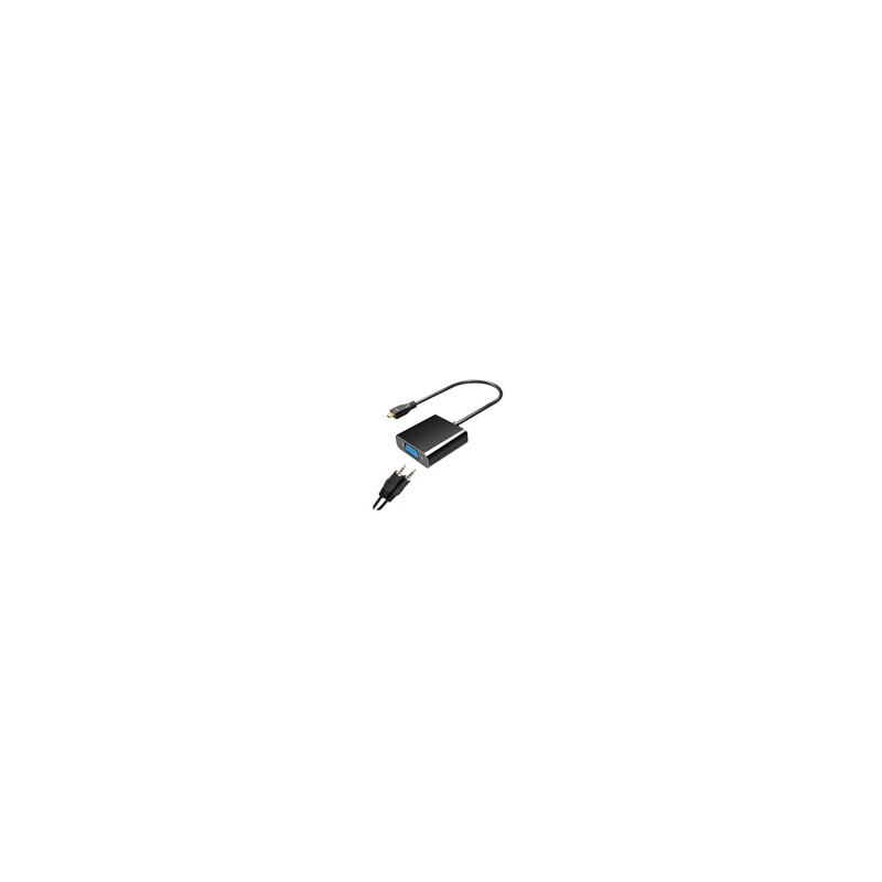 WG Adaptér Micro HDMI (male) to VGA (female D-Sub DE-15)