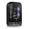 THERMALTAKE Case The Tower 300, mATX, Průhledná bočnice, 2x 140mm Fan, černá