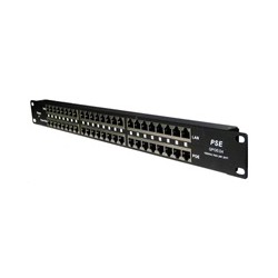 Pasivní POE injektor - 24x 100Mb/s, stíněný panel