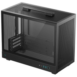 DEEPCOOL Case CH160 PLUS, mATX, Průhledná bočnice, černá
