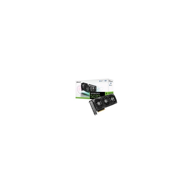 PNY VGA Nvidia GeForce RTX 5070 12GB Triple Fan, RTX 5070, 12GB GDDR7, 3xDP, 1xHDMI