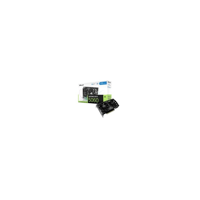 PNY VGA Nvidia GeForce RTX 5060 8GB Dual Fan, RTX 5060, 8GB GDDR7, 3xDP, 1xHDMI