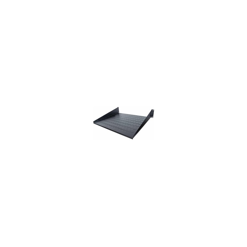 Intellinet police do racku 19", Fixed Shelf, 2U, 400mm depth, Front mounting, max load 25kg, Black