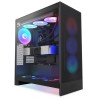 NZXT skříň H7 Flow RGB edition / ATX / 3x 140 mm fan / USB-C / 2x USB / prosklená bočnice / mesh panel / RGB / černá