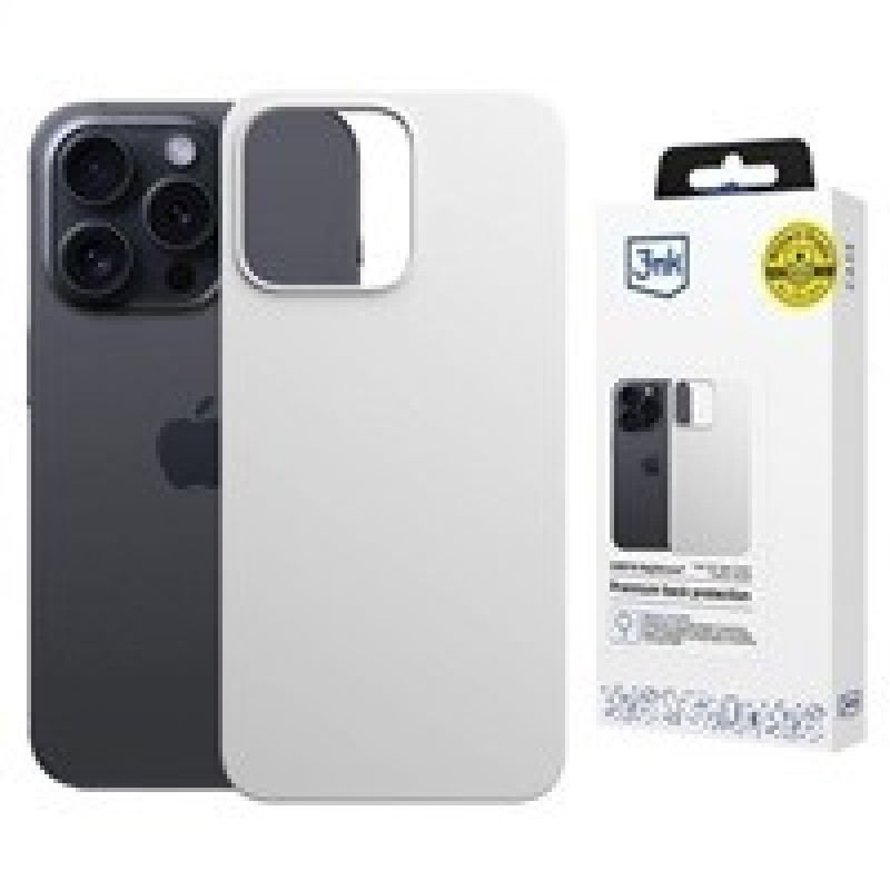 3mk ochranný kryt HARDY MagSilicone pro Apple iPhone 15 Pro Max Silver-White
