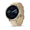 Garmin Venu 4 (41 mm) Zlaté / Bílý silikonový řemínek a Light Sand kožený řemínek, EU (upravit kartu)