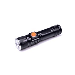 Solight LED nabíjecí kapesní svítilna, 200lm, 3W, zoom, Li-Ion