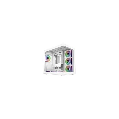 Cooler Master case Elite 600, ATX, Průhledná bočnice, 7x 120mm ARGB Fan, Bílá