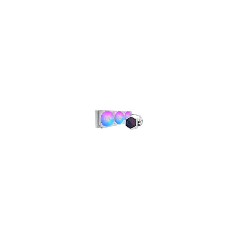 Cooler Master vodní chladič MasterLiquid Atmos II Pixel LED, 3x120mm, LGA1851, AM5, bílá