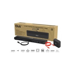 Club3D Dokovací stanice USB-C 12v1, 2xHDMI, 1xDP, 2xUSB-C, 3xUSB, 1xRJ45, 1x3.5mm, černá