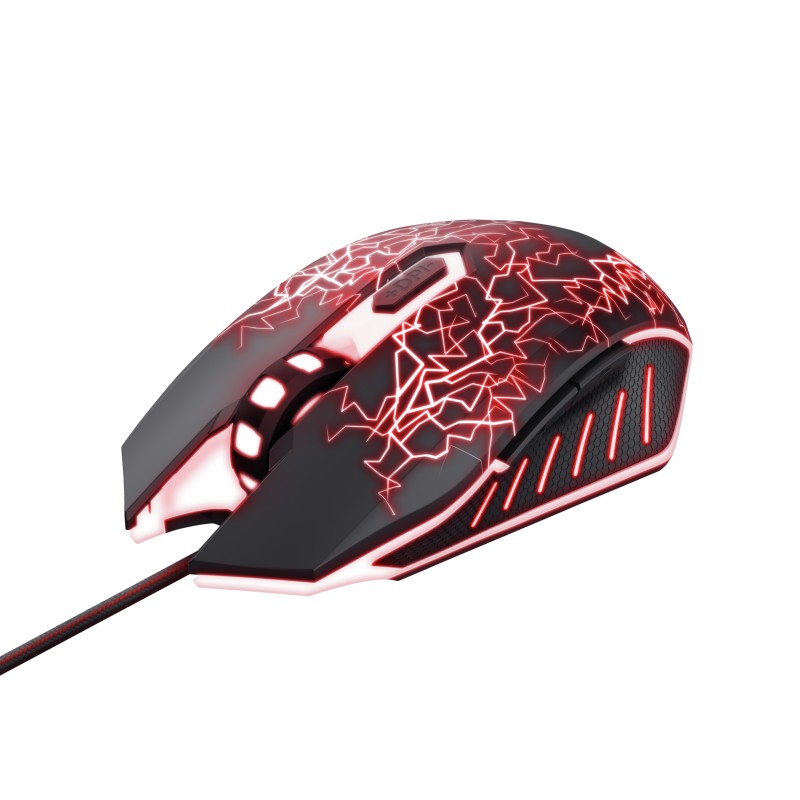 TRUST myš GXT 105X Izza Mouse, optická, černá