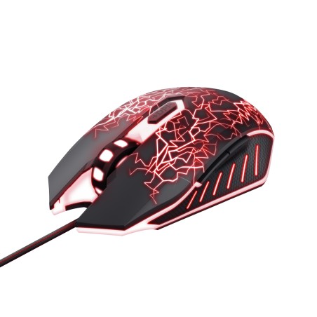 TRUST myš GXT 105X Izza Mouse, optická, černá
