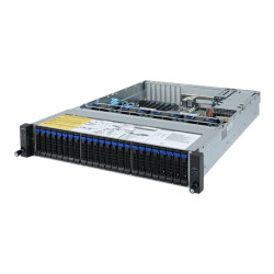 Gigabyte server R272-Z32 1xSP3 (AMD Epyc 7002), 16x DDR4 DIMM,24x U.2+2x 2,5, M.2, 2x 1GbE i350+OCP, IPMI, 2x 800W plat