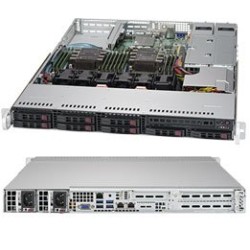 SUPERMICRO 1U server 2x LGA3647, iC621, 12x DDR4 ECC R, 8x SATA3 HS (2,5"), M.2, 600W, 2x1GbE, IPMI, WIO