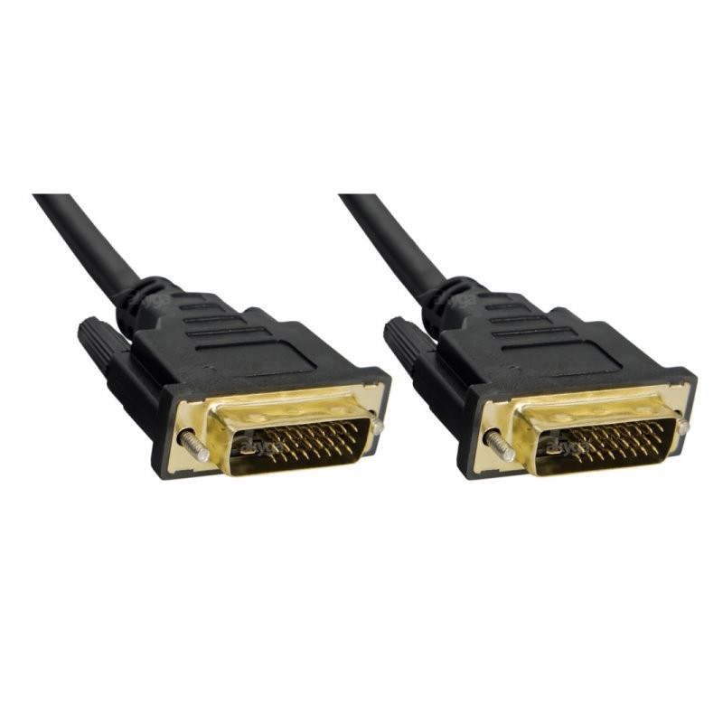 Akyga DVI kabel M-M 1.8m (24+1) pozlacený