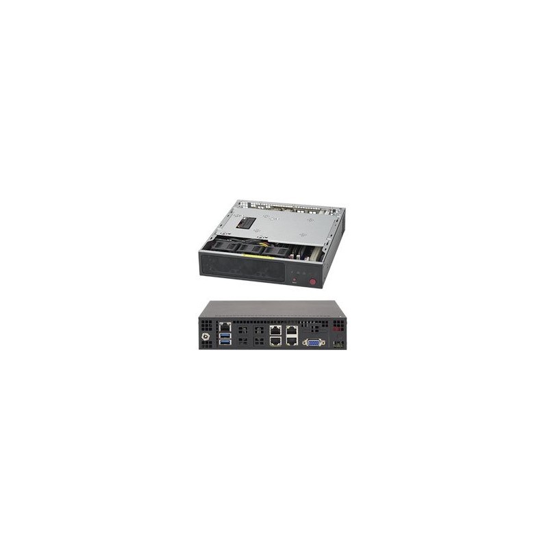 SUPERMICRO mini server 1x FCBGA Xeon D-1528 (6C/12T), 4x DDR4 ECC, M.2, 2x 10Gb + 2x 1Gb LAN, IPMI, 60W PSU