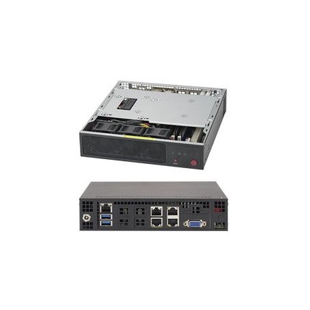 SUPERMICRO mini server 1x FCBGA Xeon D-1528 (6C/12T), 4x DDR4 ECC, M.2, 2x 10Gb + 2x 1Gb LAN, IPMI, 60W PSU