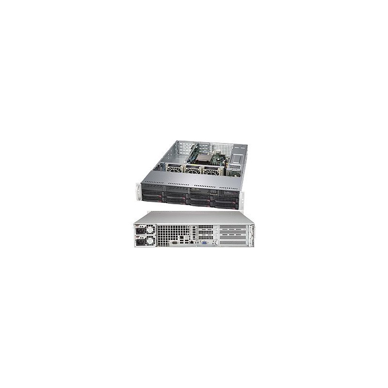 SUPERMICRO 2U server 1x LGA3647, iC622, 6x DDR4 ECC R, 8x SATA3 HS (3,5"), 2x10GbE, 2x500W(80+plat), IPMI, WIO