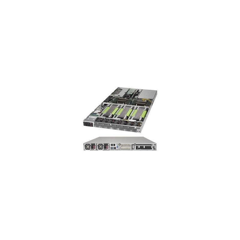 SUPERMICRO 1U GPU server 2x LGA2011-3, iC612 , 16x DDR4 ECC R,2x SATA3 HS (2,5"), 2x2000W, 2x1GbE, IPMI, 4xGPU/MIC opti
