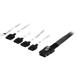 Intel® SAS cable kit AXXE34DRVCBL, Single, SAS/SATA 4 Drive cable