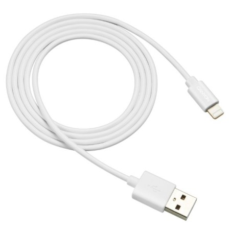 CANYON nabíjecí kabel Lightning MFI-1, kompaktní, Apple certifikát, délka 1m, bílá