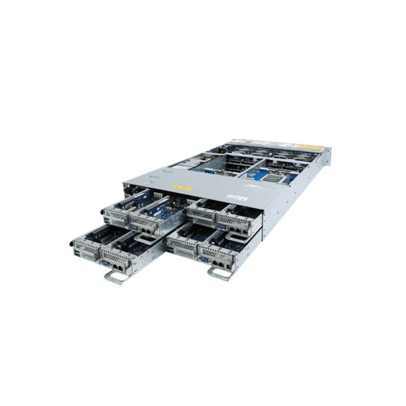 Gigabyte H242-Z10 BB, 4x (AMD EPYC 7002, 8x DIMM, 2x 1Gb (Intel I350-AM2) +OCP, 1x U.2, 2x M.2, 2x PCIe, IPMI)