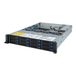 Gigabyte server R272-Z30 1xSP3 (AMD Epyc 7002), 16x DDR4 DIMM,12x 3,5+2x 2,5, M.2, 2x 1GbE i350+OCP, IPMI, 2x 800W plat