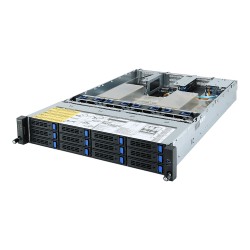 Gigabyte server R282-Z90 2xSP3 (AMD Epyc 7002), 32x DDR4 DIMM,12x 3,5, M.2, 2x 1GbE i350+2xOCP, IPMI, 2x 1200W plat
