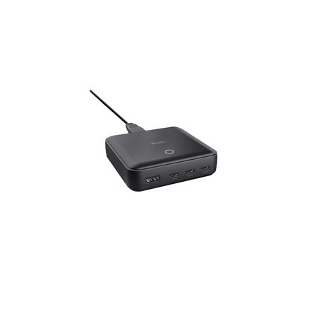 TRUST napájecí adaptér MAXO 100W, 3x USB-C, 1xUSB-A