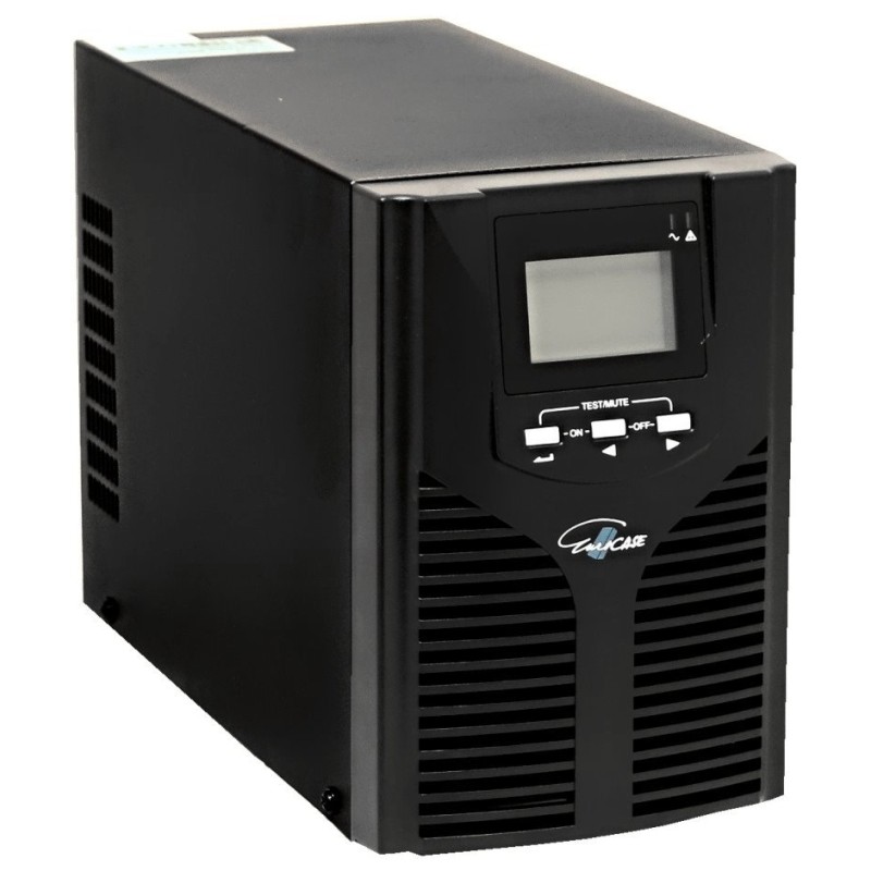 EUROCASE 901P 1000VA, Online, čistý sinusový výstup, 2x (Schuko), USB, RS232