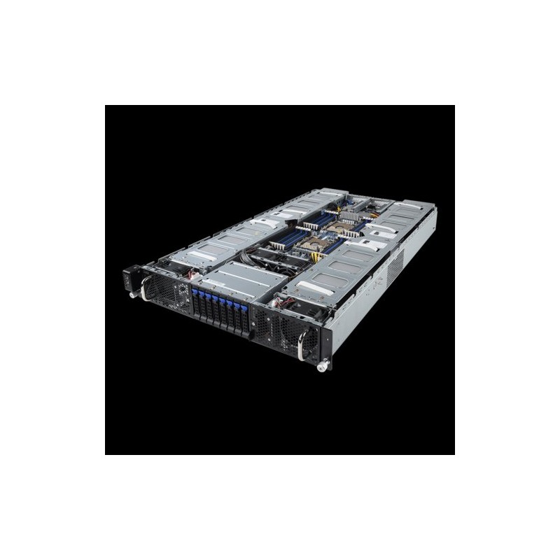 Gigabyte server G291-280 2x s.3647, 8x GPU, 24x DDR4 RDIMM, 8x2,5 HS SATA3, 2x 10GbE, IPMI, 2x 2000W tit.